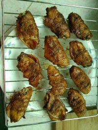 美味的烤鸡翅中