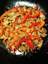 家常菜甜椒肉丝