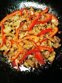家常菜甜椒肉丝