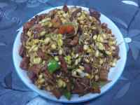 家常菜黄豆芽炒肉