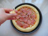 自制杏鲍菇培根披萨的做法图解七
