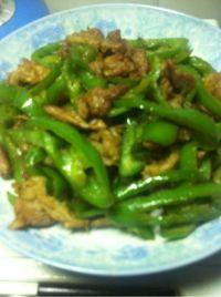 家常菜尖椒肉丝
