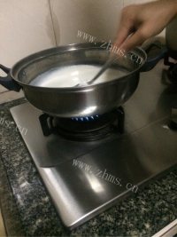 芒果布丁做法图解4)