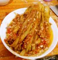 家常菜佛手茄子