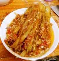 家常菜佛手茄子