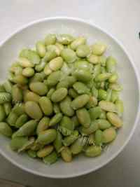 美味肉沫烧毛豆做法图解1)