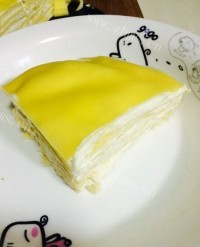 五味俱全的榴莲千层蛋糕做法图解6)