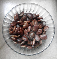 特色葱香豉油花肾豆做法图解4)
