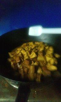 美味的百叶结烧肉