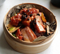 色泽鲜亮的豆豉蒸排骨做法图解4)
