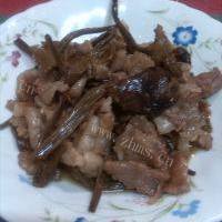 茶树菇炒肉的做法图解十