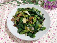 家常菜大蒜炒腊肉