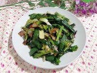 家常菜大蒜炒腊肉