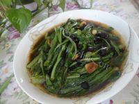 自己做的豆豉油麦菜