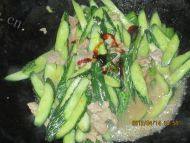 家常菜青瓜炒肉片