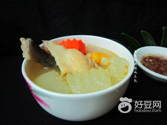 鸡汤炖冬瓜