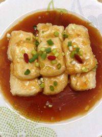 自己做的糖醋脆皮豆腐