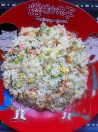 美味的鸡蛋火腿炒饭