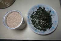 美味的海苔芝麻肉松做法图解6)