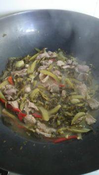 家常菜香辣酸菜肉片