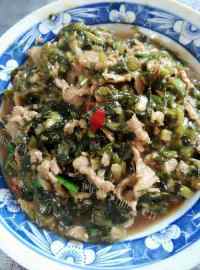 家常菜雪菜炒肉丝