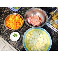 美味的木瓜土豆咖喱鸡做法图解5)
