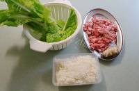  家常生炒牛肉生菜姜粒饭做法图解1)