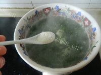 好吃的荠菜豆腐羹做法图解7)