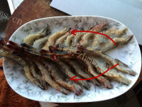 美味的蒜蓉开边虾做法图解9)