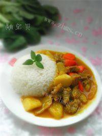 质嫩的咖喱牛肉饭