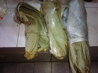 美味的花生鲜肉粽做法图解4)