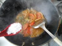 美味的鸡蛋蔬菜刀削炒面做法图解9)