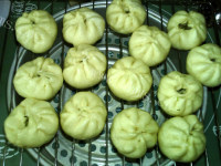 迷之香菜鲜肉包做法图解14)