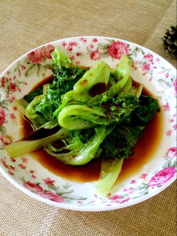 色香味浓的白灼生菜