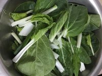 滑子菇炒小白菜做法图解1)