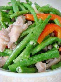 色味俱佳的肉丝炒豆角