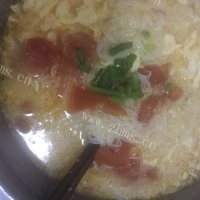 美味的西红柿鸡蛋面