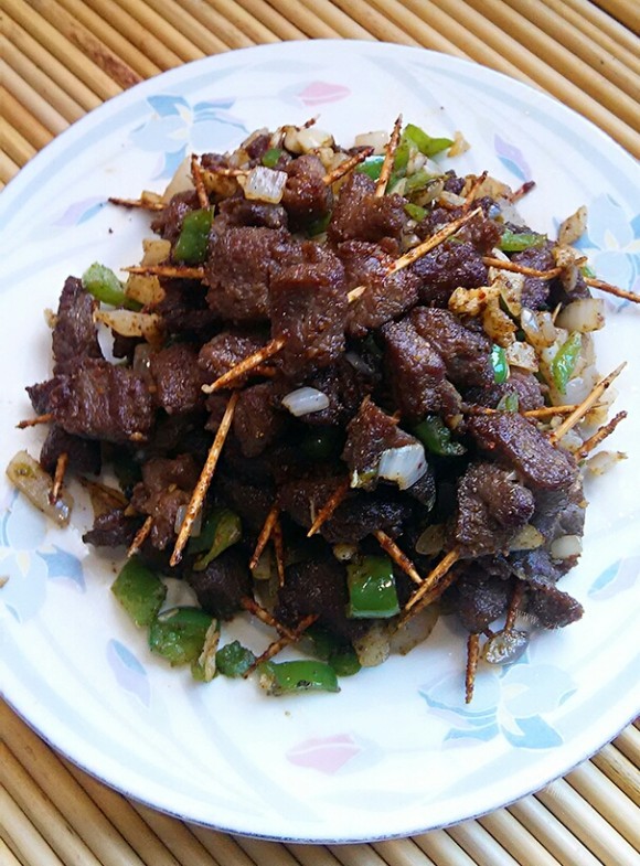 DIY牙签羊肉