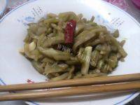 家常菜辣炒茄条