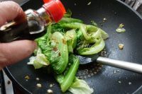 家常菜蒜香蚝油生菜做法图解6)