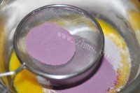 自制紫薯戚风蛋糕做法图解3)