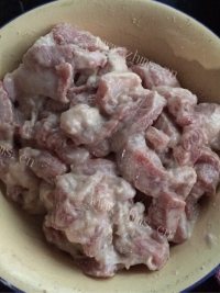 家常醋溜肉做法图解1)