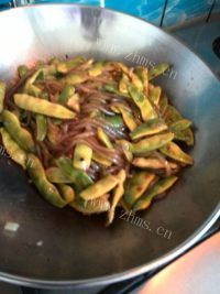 家常菜豆角炖粉条