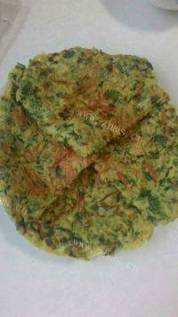 自制芹菜叶鸡蛋饼做法图解5)