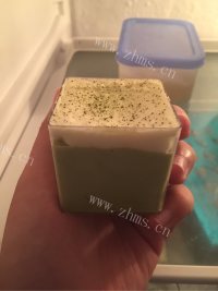 清爽的抹茶红豆小方杯做法图解3)