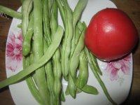 家常菜番茄炒豆角做法图解1)