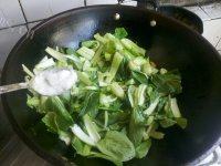 清炒青菜自制做法图解6)