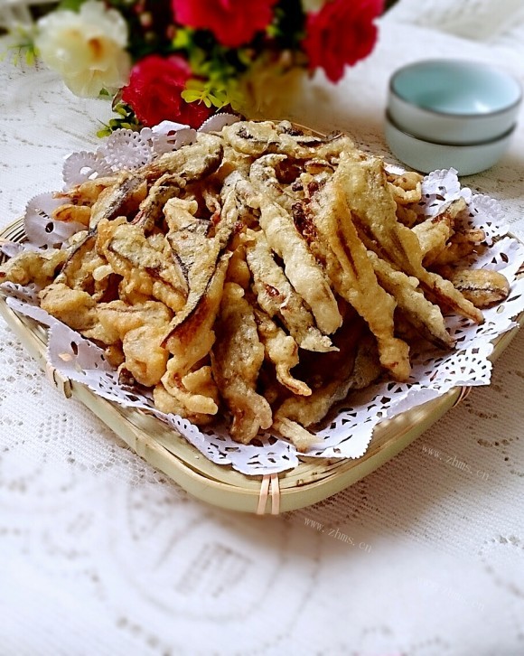 干炸平菇
