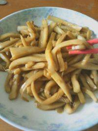 可口的清炒杏鲍菇