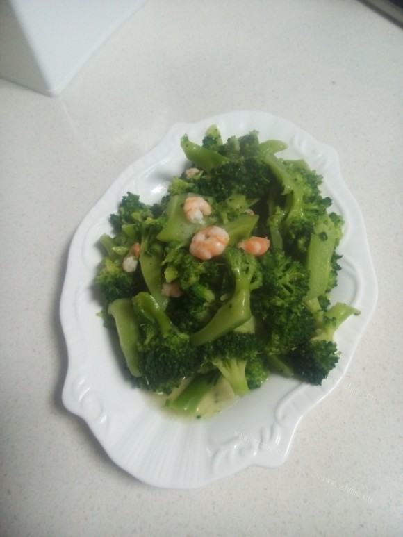 鲜虾西兰花